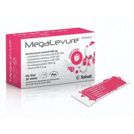 Megalevure Arôme Fraise, 10 bâtonnets