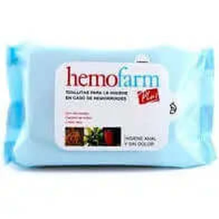 Hemofarm Plus Toallitas Higiene en Caso de Hemorroides, 60 unidades