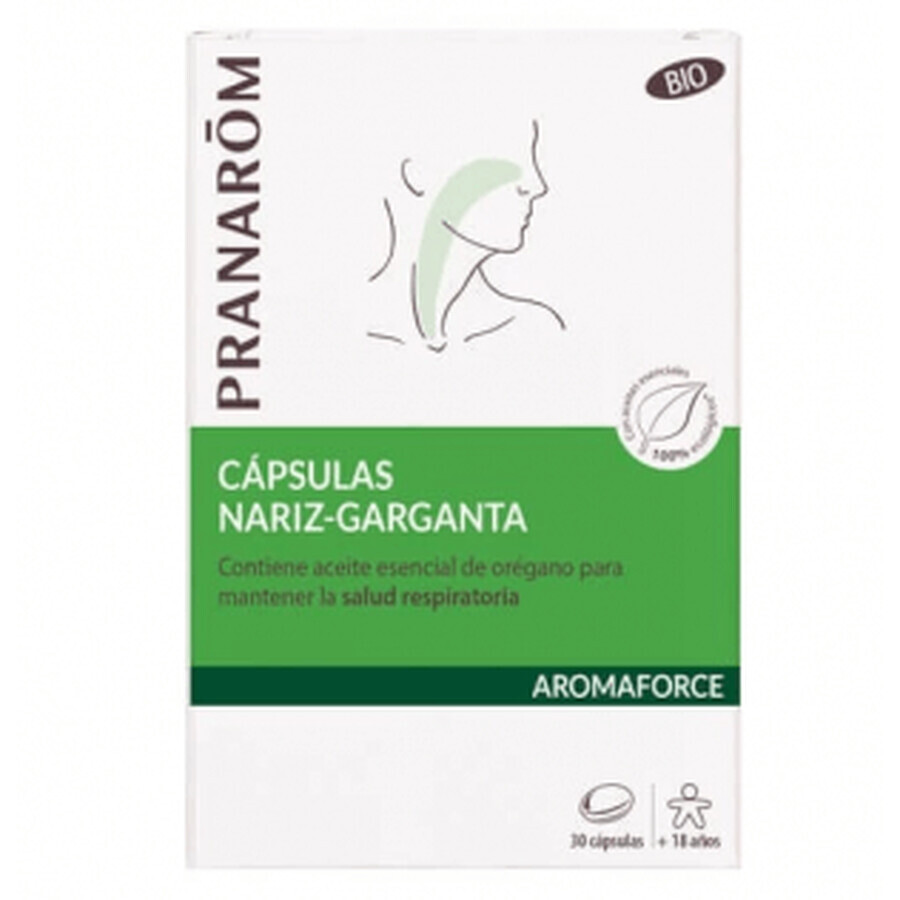 Pranarom Aromaforce Nose and Throat 30 capsules
