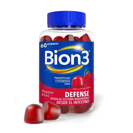Bion3 Verdediging 60 Gummies Rode Vruchten