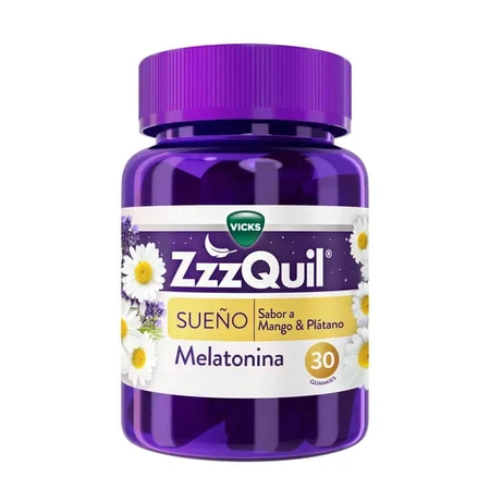 Vicks ZzzQuil Natura 30 Gummies Mango & Banaan