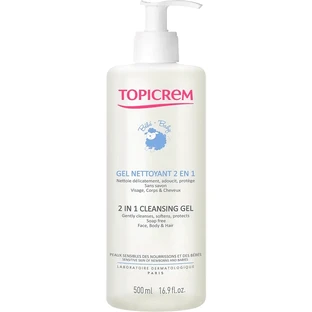 Topicrem 2 in 1 baby cleansing gel 500ml
