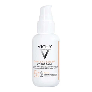 Vichy Capital Soleil UV-Age Fluide Eau Quotidienne Anti-Photo-vieillissement COULEUR SPF50+ 40ml