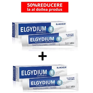 Paquete de pasta de dientes blanqueadora, 75 + 75 ml, Clínica Elgydium (50% de descuento en el segundo producto)