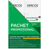 Packung Vichy Dercos Anti-Materie-Shampoo für trockenes Haar, 2x200 ml