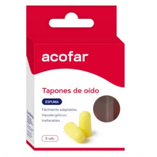 Acofar Tapones Oido de Espuma 6u