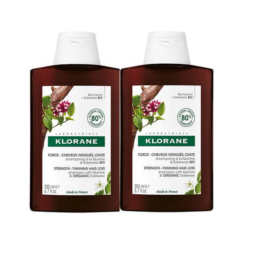 Acquista Shampoo con chinino e vitamina B, 2x200 ml, Klorane Shampoo con chinino e vitamina B, 2x200 ml, Klorane