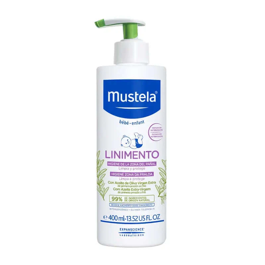 Mustela Higiene Glúteos Linimento Limpiador y Protector 400ml