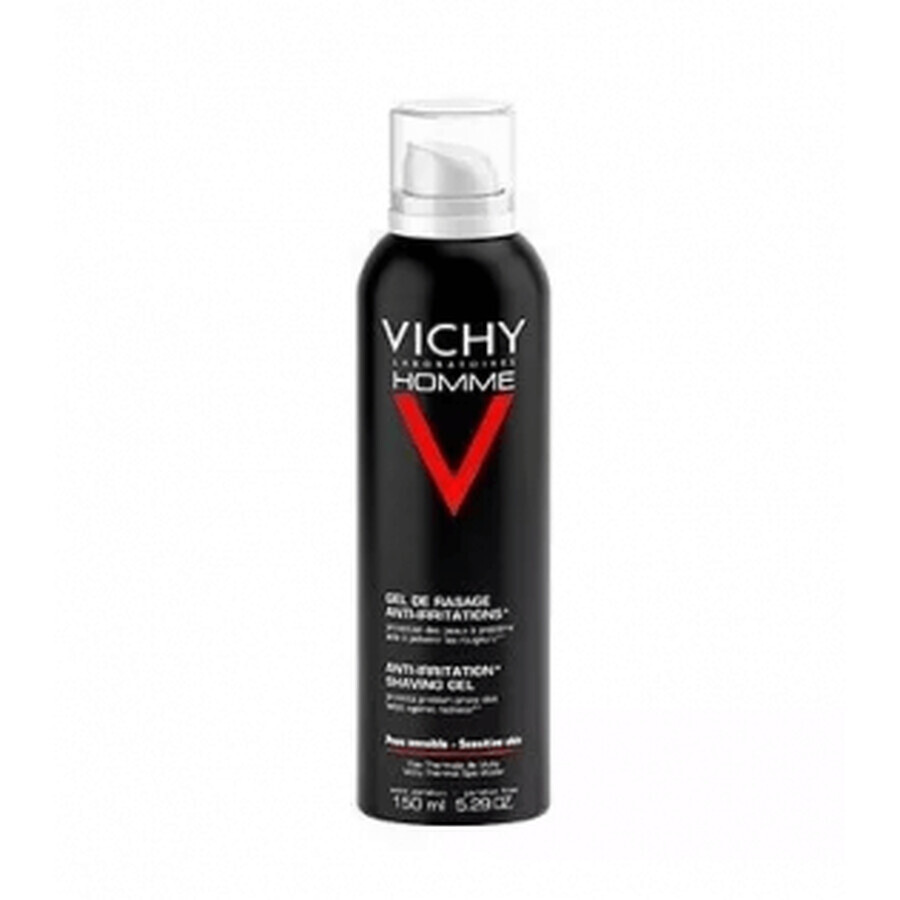 Vichy Homme Sensi Shave Gel de bărbierit anti iritații, 150ml