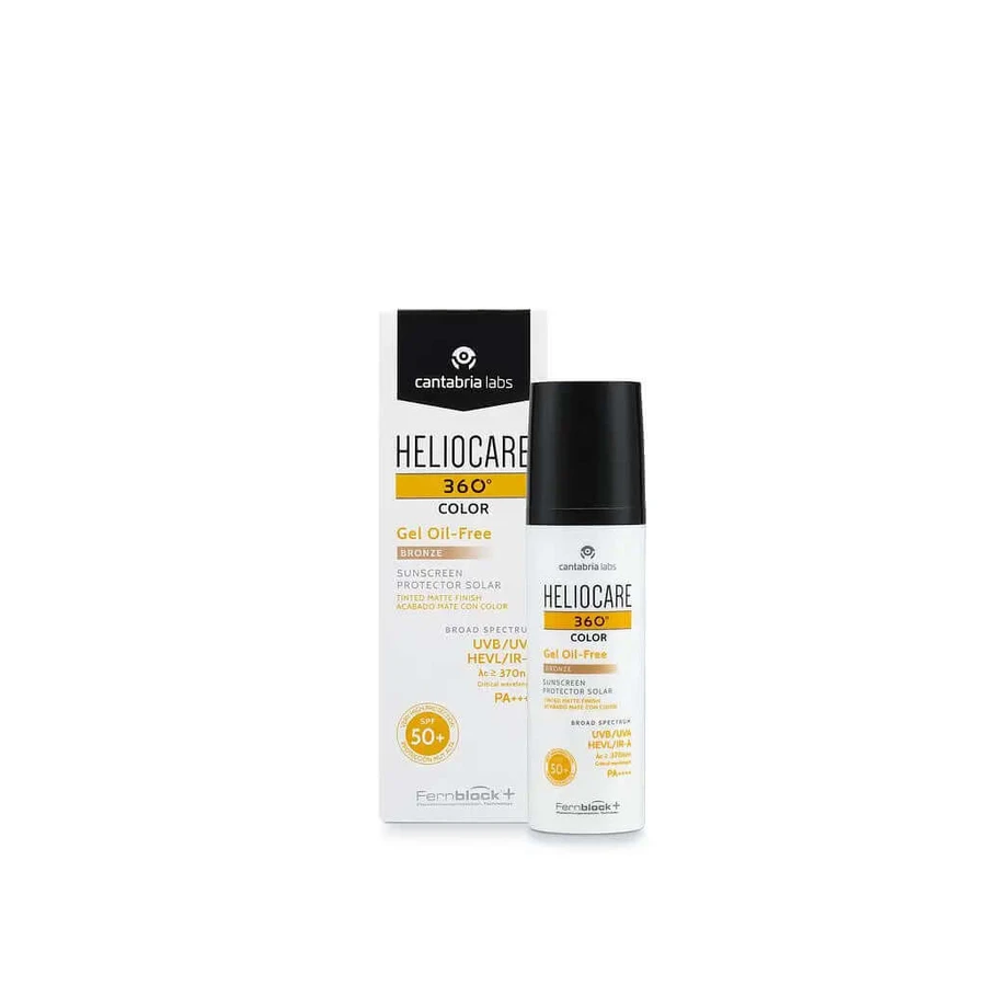 Heliocare 360º SPF50+ Ölfreies Gel Bronze Farbe, 50ml