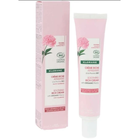 Klorane Crème riche et apaisante à la pivoine 40ml