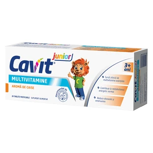 Cavit Junior Abrikoos, 20 tabletten, Biofarm
