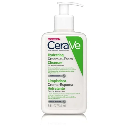 CeraVe Limpiador Crema Espumosa, 236ml