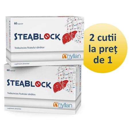 Steablock pack, 60 cápsulas + 60 cápsulas, Hyllan
