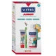 PACK Vitis Junior Bain de bouche en pâte 50ml + Dentifrice 75ml + Brosse à dents