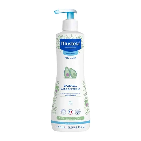 Mustela Babygel schäumender Badeschaum 750ml