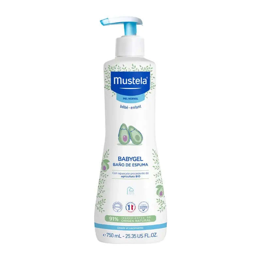 Mustela Babygel schäumender Badeschaum 750ml