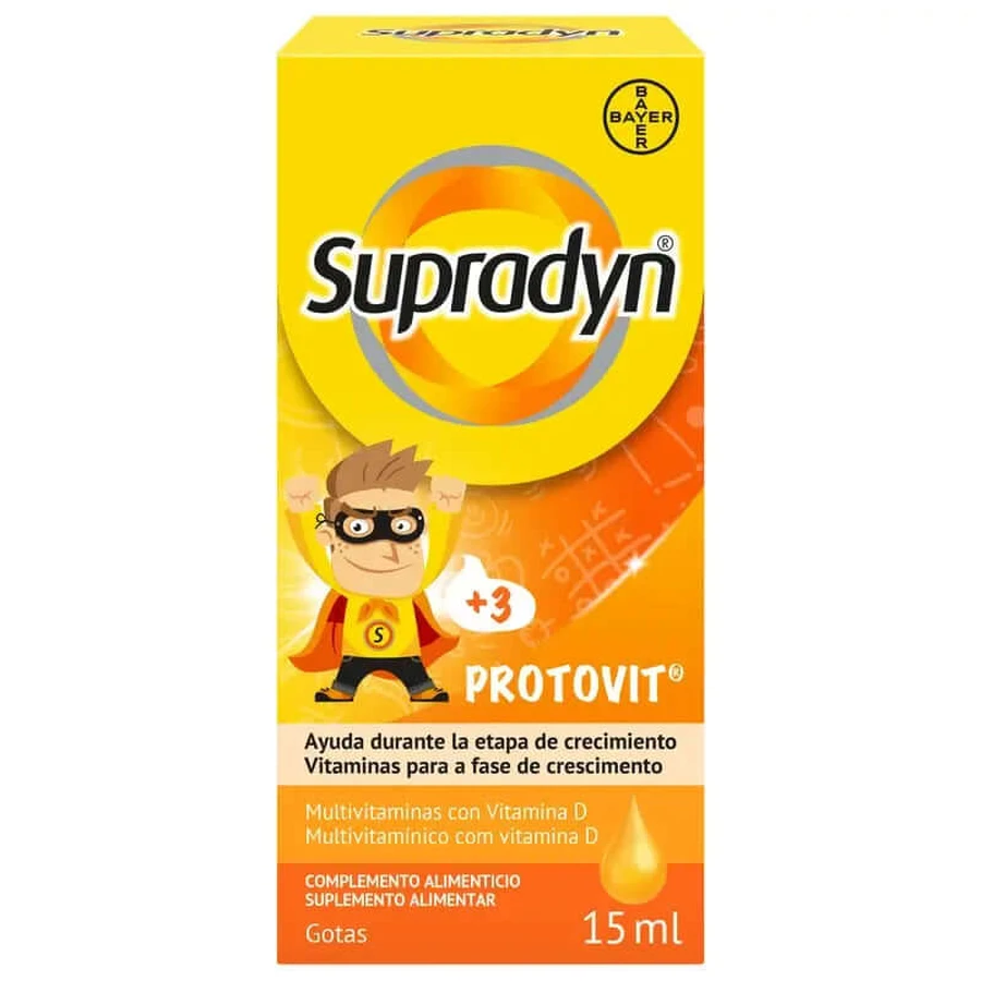 Supradyn Protovit Vitamines Mineralen Kinder Groei Druppels 15ml Flesje