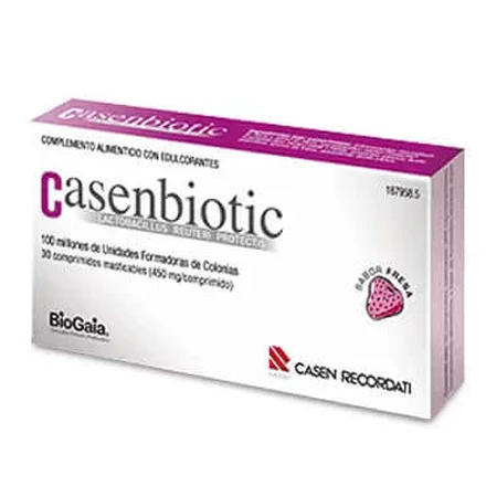Casenbiotic Sabor Fresa 30 Comprimidos