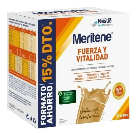 Meritene Fuerza y Vitalidad Capuccino 30 Sobres