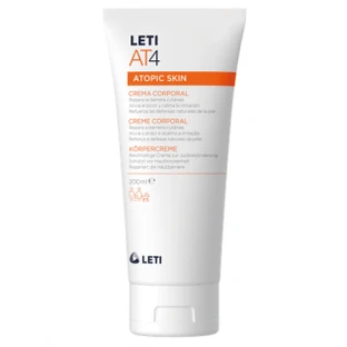 Leti AT4 Crème émolliente pour le corps pour les peaux atopiques et/ou sèches 200ml