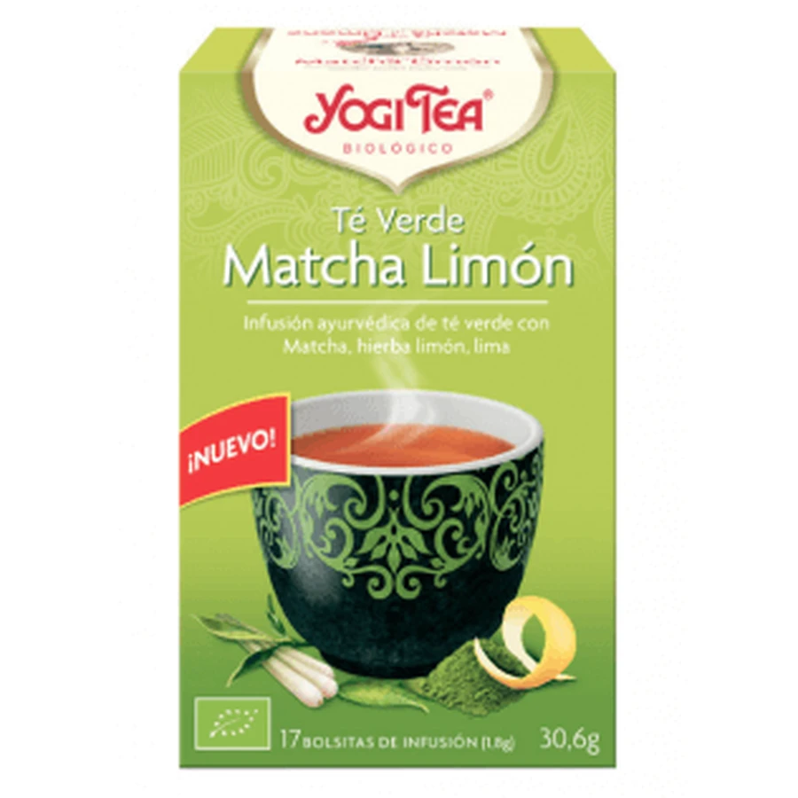 Yogi Tea Té Verde Matcha Limon 17 Bolsitas