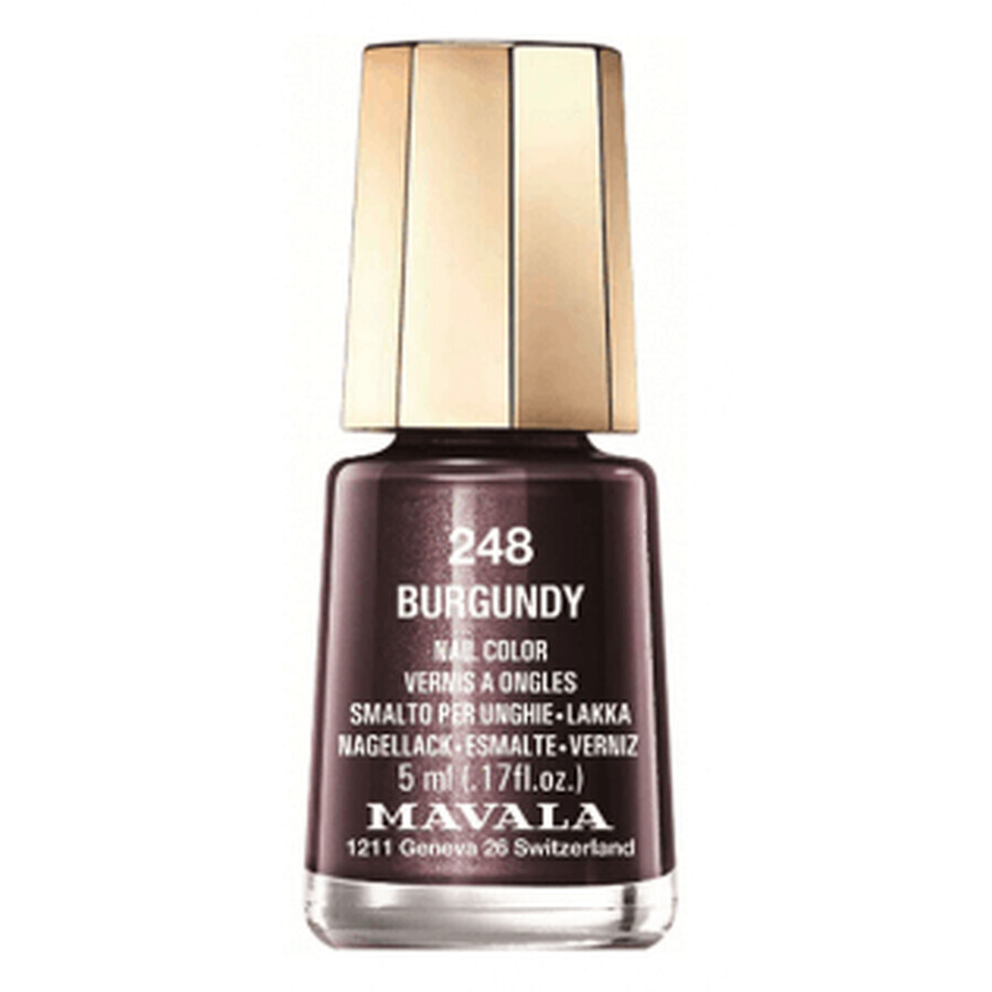 Buy Mavala Nail Polish Color 248 Burgundy 5ml Mavala Nail Polish Color 248 Burgundy 5ml