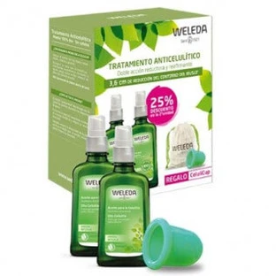 Weleda DUPLO Berken Anti-Cellulitis Olie 2x100ml + GIFT Cellulicap