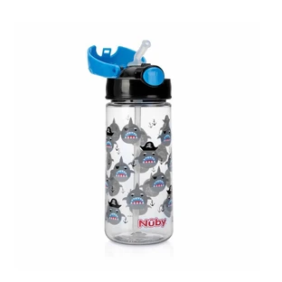Tritan cup with straw and lid, 540 ml, 3 years+, Nuby