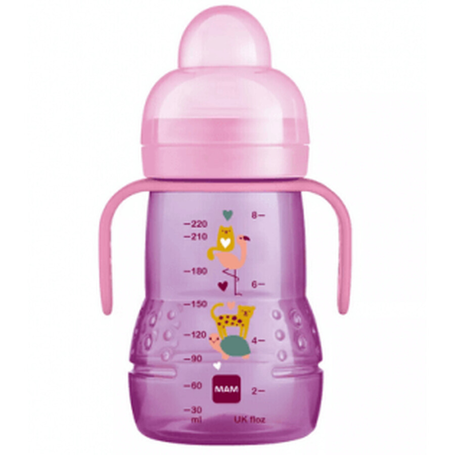 MAM Biberon Trainer+ Pink 220ml