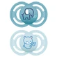 MAM Perfect Silikon Schnuller +6M Blau 2u