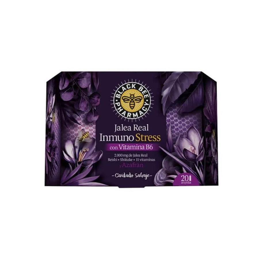 Black Bee Jalea Real Inmuno Stress 20 viales 10ml