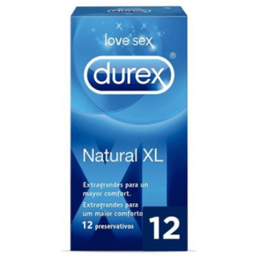 Preservativi Durex Natural XL, 12 pezzi