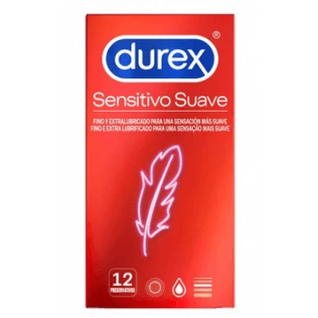 Durex Soft Sensitive Condoms, 12 Ud