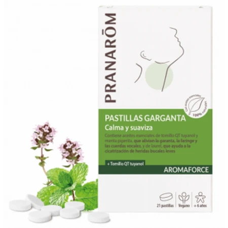 Pranarom Aromaforce Keelpastilles, 21u
