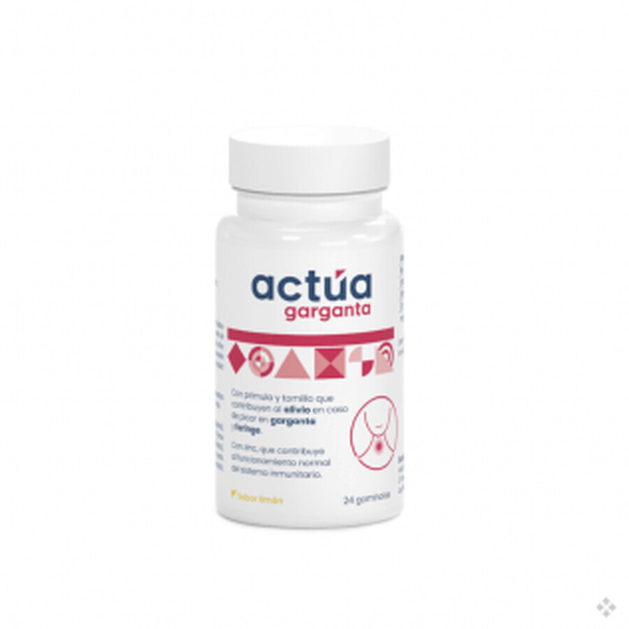 Actua Keel 24 Gummies met citroensmaak