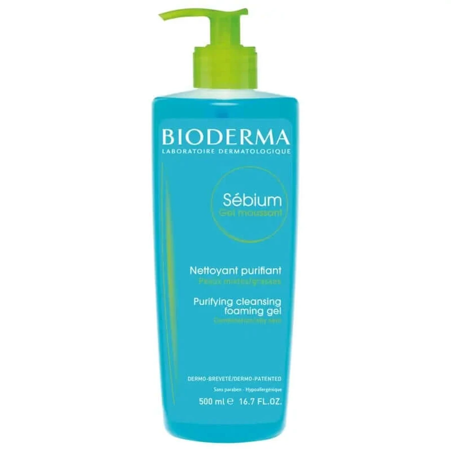 Bioderma Sebium gel mousse limpiador sin jabón, 500ml