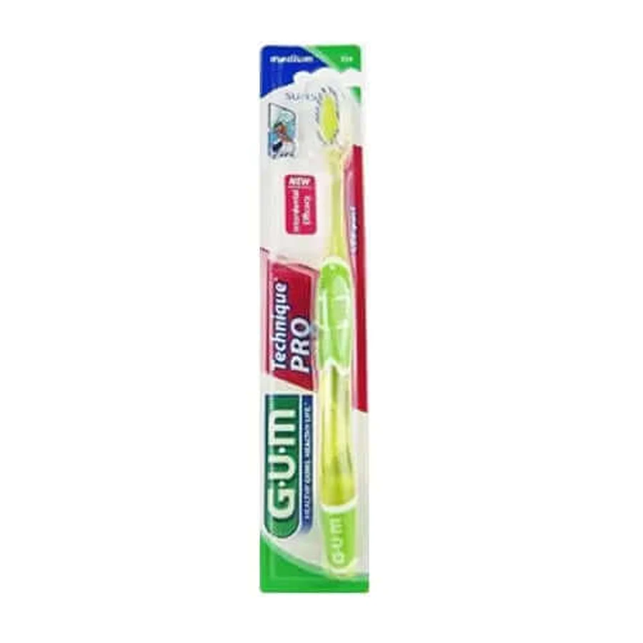 GUM Adult Toothbrush 528 Technique Pro Compact Medium 1u