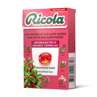 Ricola Sugarfree Candies Cranberry Red 50g