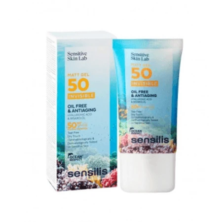 Sensilis Sensitive Skin Gel mat SPF50 Invisible 40 ml