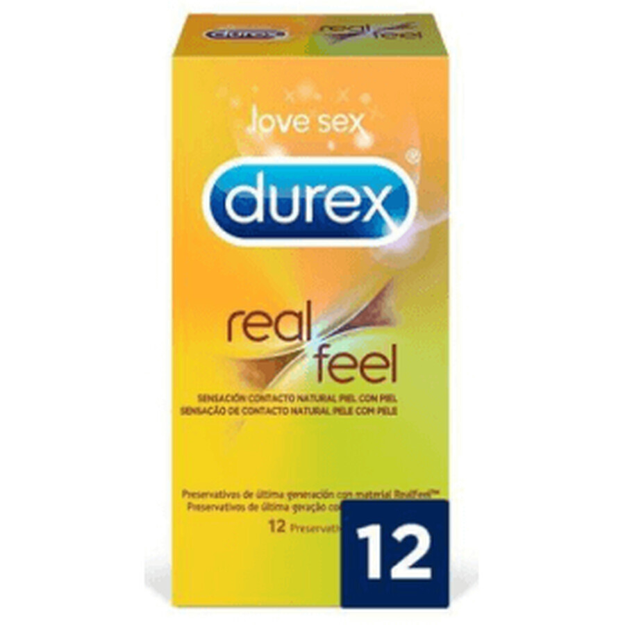 Durex Real Feel Latex Vrij Condoom, 12Ud