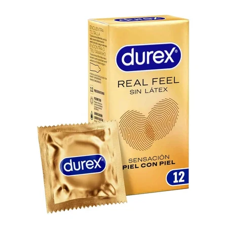 Durex Preservativo Real Feel sin Látex, 12Ud