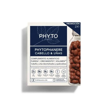 Phyto Phanere DUPLO Cabellos y Uñas 2 x 120 caps para 4 Meses