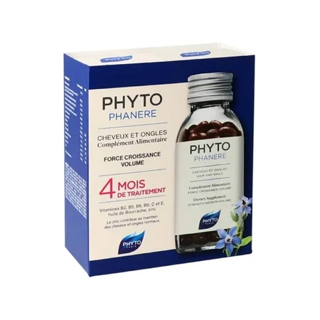 Phyto Phanere DUPLO Haar en Nagels 2 x 120 capsules voor 4 Maanden