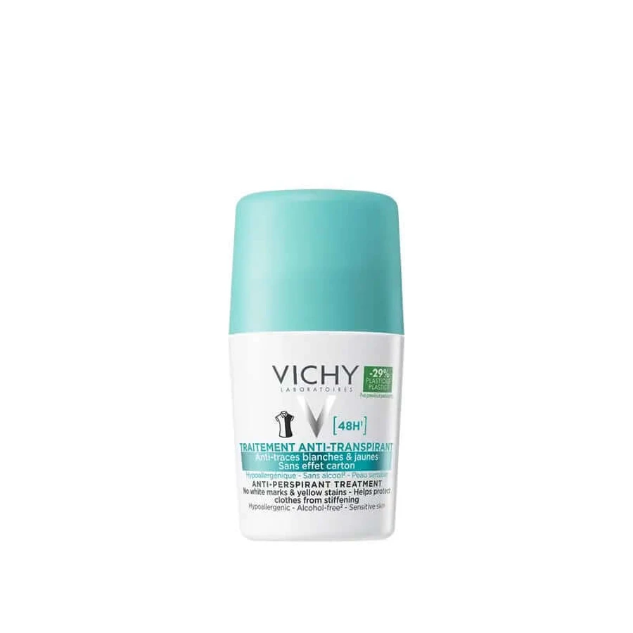 Vichy Antiperspirant Deodorant 48h Anti-Yellow White Stains without Residue Effect 50 ml