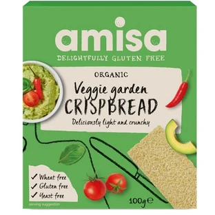 Veggie Garden Glutenvrij Biologisch Knäckebröd, 100 gr, Amisa