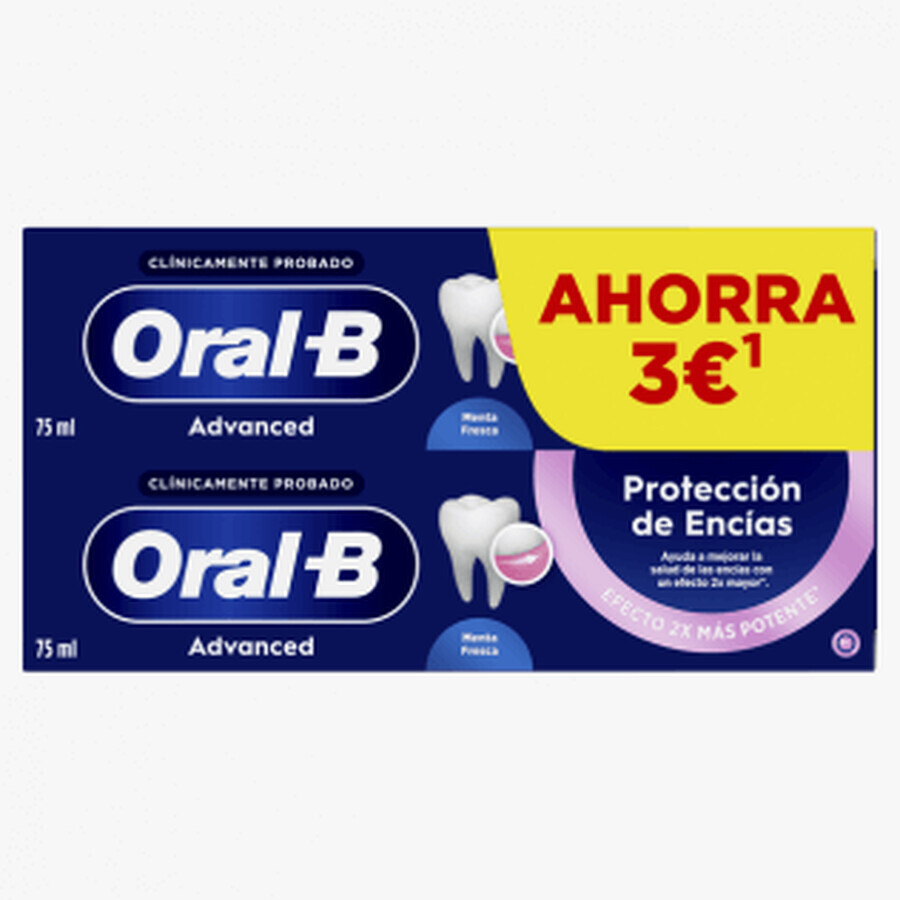Oral B DUPLO Erweiterter Zahnfleischschutz 2x75ml