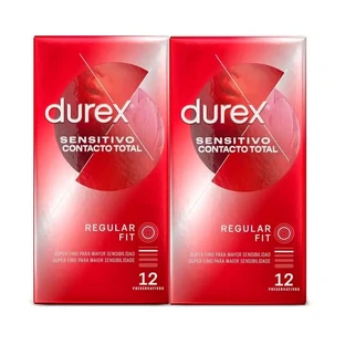Durex DUPLO Sensitive Total Contact Kondome, 2x12 Stück