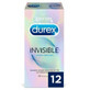 Durex Unsichtbare Kondome Extra D&#252;nn Extra Ge&#246;lt, 12 St&#252;ck