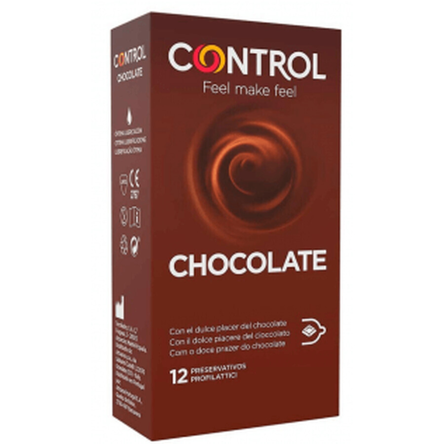 Control Adapta SexSense Chocolade Condooms, 12Ud